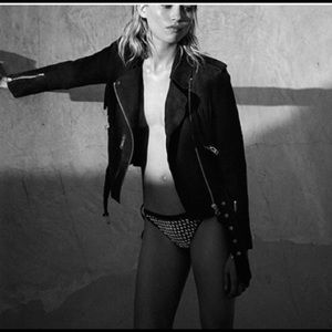 All Saints Suede Fringe Jacket